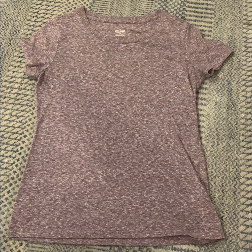 Basic purple short sleeve tee
